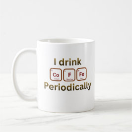 Jag Dricker Kaffe Periodiskt Roligt Kem Kaffe Puns Kaffemugg