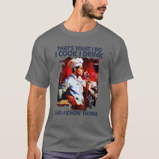 Jag dricker och jag vet Sak, kokar-appen T Shirt