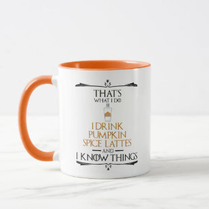 Jag dricker Pumpkin Spice Lattes och jag känner S Mugg