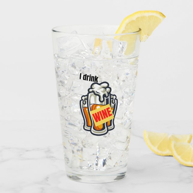 Jag dricker vin.w glaskopp (Bakside Is)