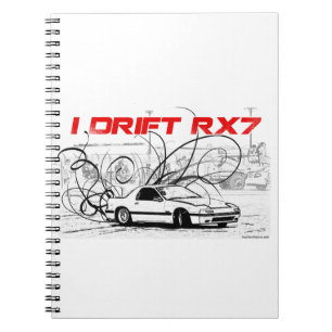 Jag driver RX7 Anteckningsbok Med Spiral