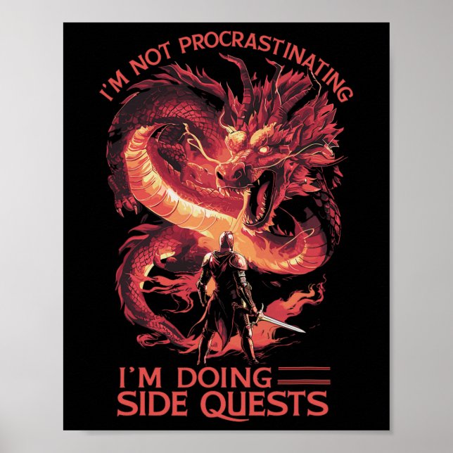 Jag dröjer inte, jag gör sidouppdrag - Rp Poster (Framsidan)