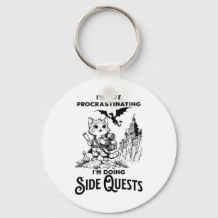Jag dröjer inte, jag gör sidouppdrag Rpg Nyckelring