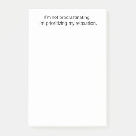 Jag dröjer inte, Roligt, Snällt, Anpassat Post-it Block