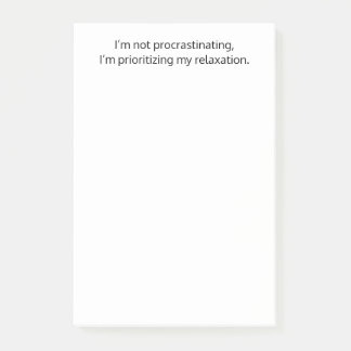Jag dröjer inte, Roligt, Snällt, Anpassat Post-it Block