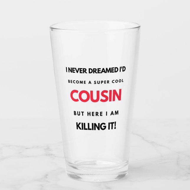 Jag drömde aldrig att jag skulle bli en Coola-kusi Glaskopp (Framsida)