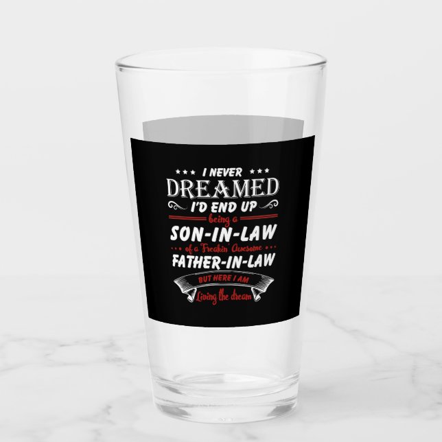 Jag drömde aldrig att jag skulle bli en svärson glaskopp (Framsida)