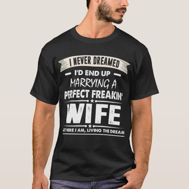 Jag drömde aldrig att jag skulle sluta gifta mig m t shirt (Framsida)