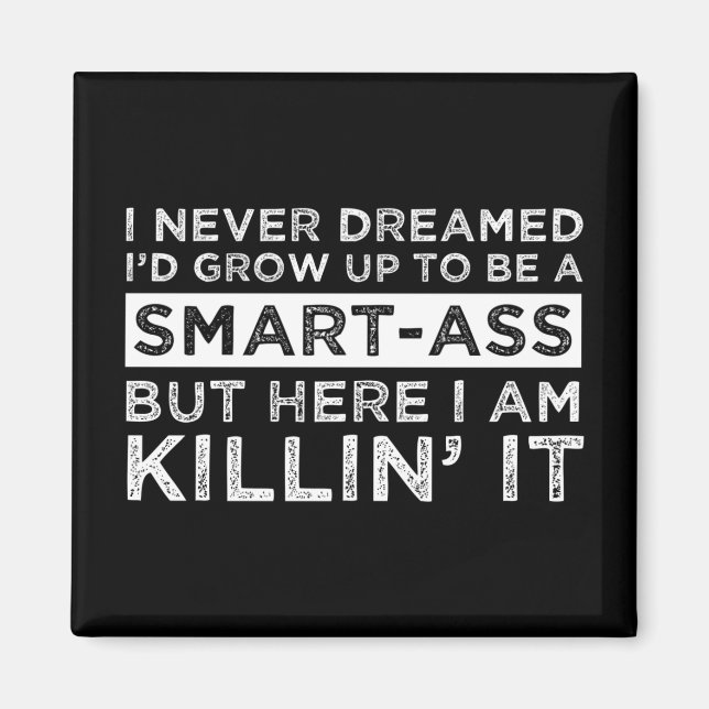 Jag drömde aldrig att jag skulle växa upp för att  magnet (Framsidan)