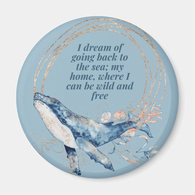 Jag drömde om att åka tillbaka till havet magnet (Framsidan)