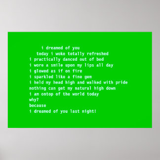 Jag drömde om dig poster