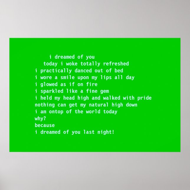 Jag drömde om dig poster (Framsidan)