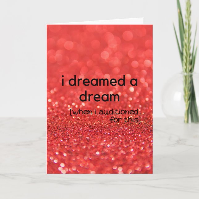 Jag drömde om en Dream Kort (Framsida)