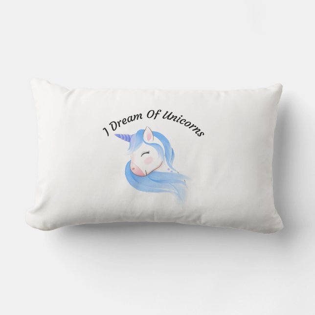 Jag drömde om Unicorns Lumbar Pillow Lumbarkudde (Framsida)