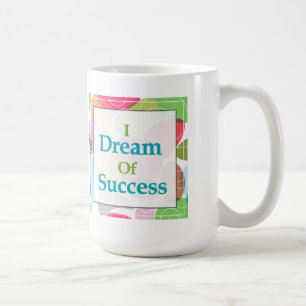 Jag drömm av framgång kaffemugg