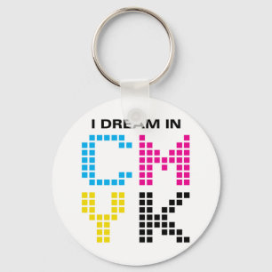 Jag drömm i CMYK Nyckelring