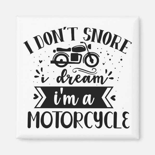 Jag drömmer inte om en motorcykel magnet (Framsidan)