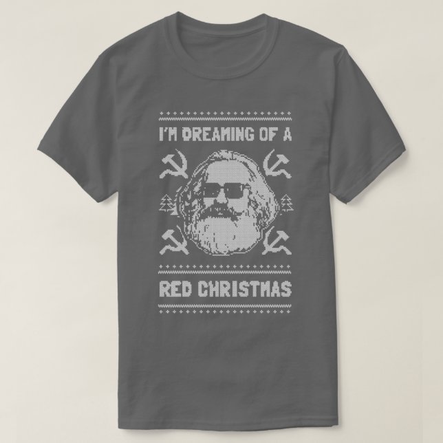 Jag drömmer om en röd jul t shirt (Design framsida)