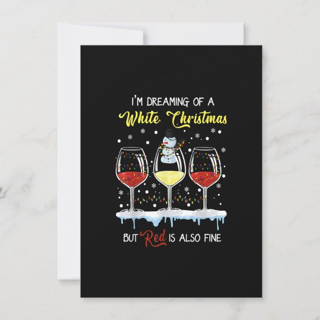 Jag drömmer om en vit jul, men röd är också inbjudningar (Framsida)