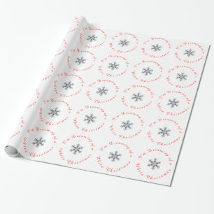 Jag drömmer om en vit jul - Snö flake Presentpapper
