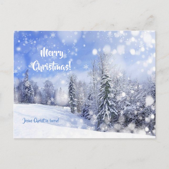 Jag drömmer om en vit jul vykort (Framsida)