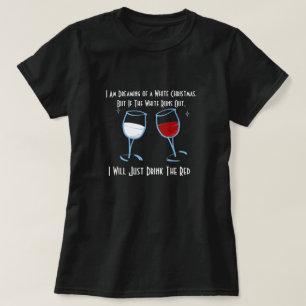 Jag drömmer om en vit julklapp t shirt