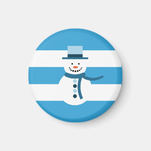 Jag drömmer om en vit vinter Snögubbe Magnet