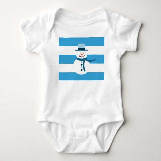 Jag drömmer om en vit vinter Snögubbe T Shirt (Framsida)