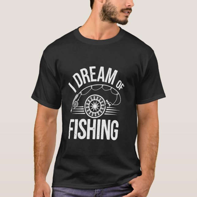 Jag drömmer om fiske t shirt (Framsida)