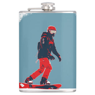 Jag drömmer om Snowboarding - Snowboarder Fickplunta