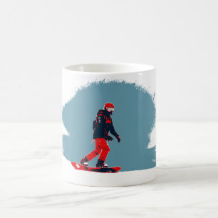Jag drömmer om Snowboarding - Snowboarder Kaffemugg