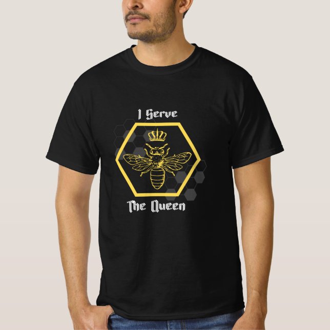 Jag  drottningen - biodlare t shirt (Framsida)