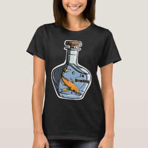 Jag drunknar, fisk t shirt