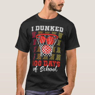 Jag Dunkade 100 Dagar Sketll 100:e Dag Skolpojkar  T Shirt