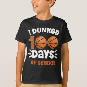 Jag Dunked 100 dagar av School Basketball Boy T Shirt