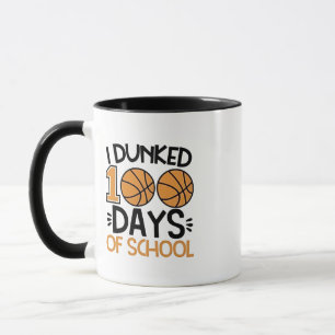 Jag Dunked 100 dagar av School Basketball Player Mugg