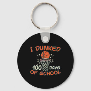 Jag Dunked 100 dagars skolbasket 100 dagar Manar Nyckelring
