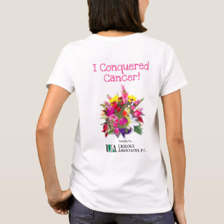 Jag erövrade cancer (blommor) t shirt