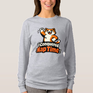 Jag erövrade tuppluren – Själsäkert segrare katt T Shirt