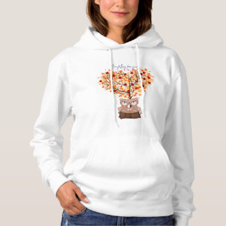 "Jag faller för dig" Fall hoodie med björnar T Shirt