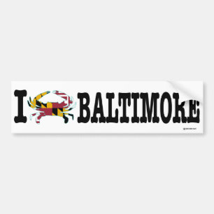 Jag fångar krabbor den Baltimore bildekalet Bildekal