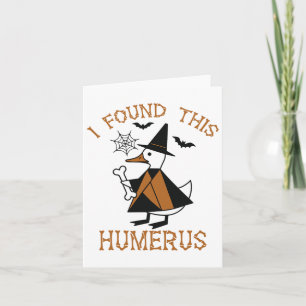 Jag Fann Denna Humerus Anka Rolig Halloween Häxa B Kort