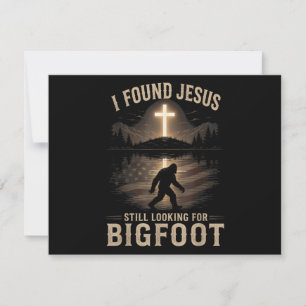 Jag Fann Jesus Fortfarande Ser Bigfoot Roligt Trov Spara Datumet