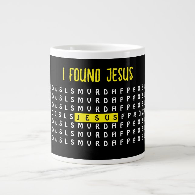 Jag Fann Jesus Mugg Jumbo Mugg (Framsidan)