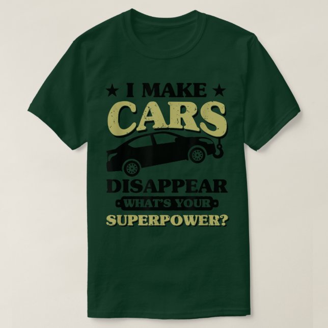 Jag får bilarna att förlora det som är din superma t shirt (Design framsida)