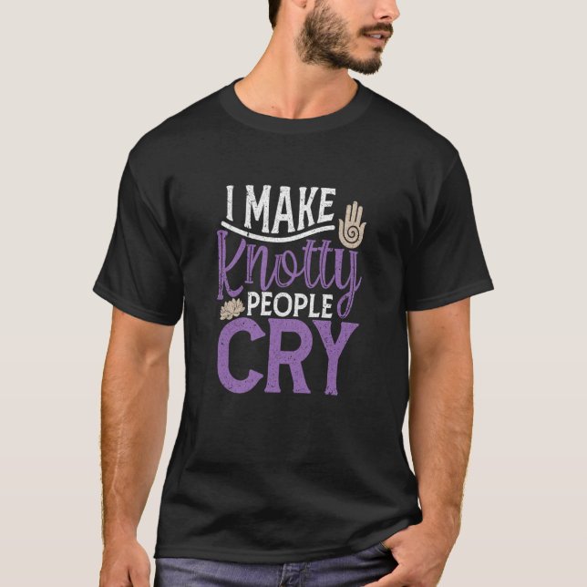Jag får folk att Gråta fysisk terapimassage T Shirt (Framsida)