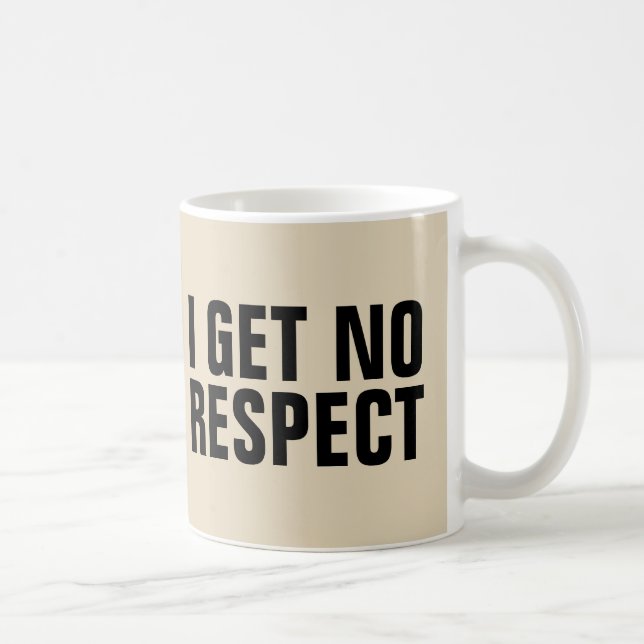 JAG FÅR INGEN RESPEKT, ROLIGA KOPPARDISKAR KAFFEMUGG (Höger)