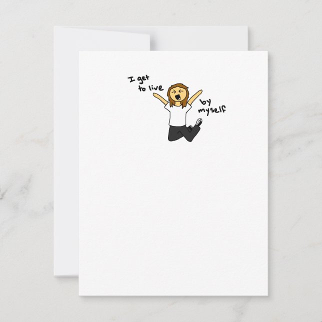 Jag får leva på egen hand - Inbjudningar (Framsida)