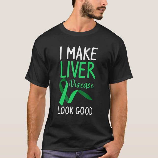 Jag får leversjukdom att titta på Bra Transplantat T Shirt (Framsida)