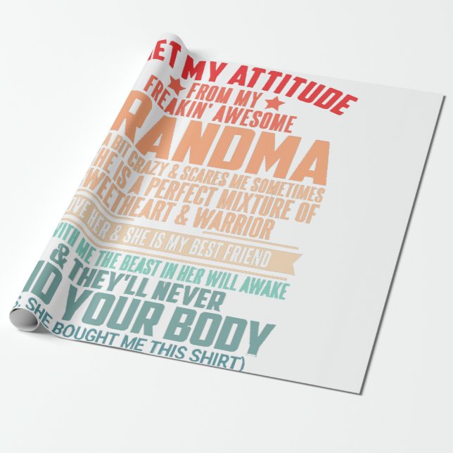 JAG FÅR MIN ATTITUTION FRÅN MIN FREAKIN FANTASTISK PRESENTPAPPER (Utrullad)